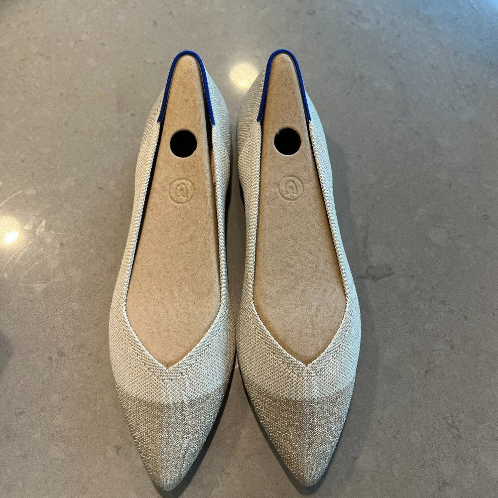 BNIB Rothy's Diamon Metallic Points, Size 10.5